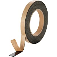 Poppstar Cintas adhesivas de butilo doble cara (5m x 15mm x 1-6mm)- autoadhesiva y selladora- negra